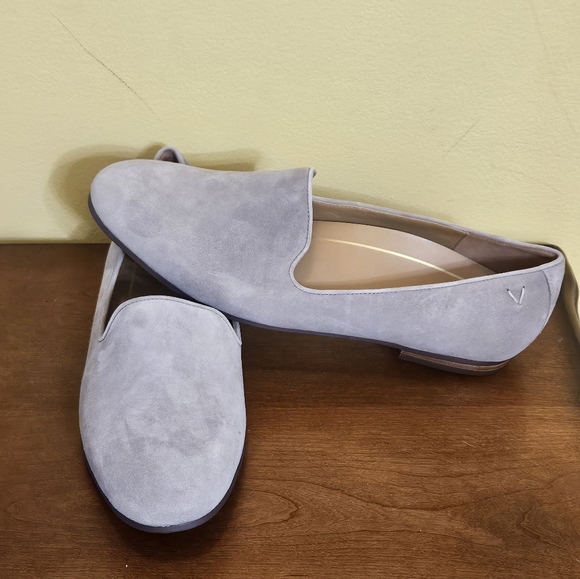 Vionic Gray Suede Loafers - Picture 1 of 10